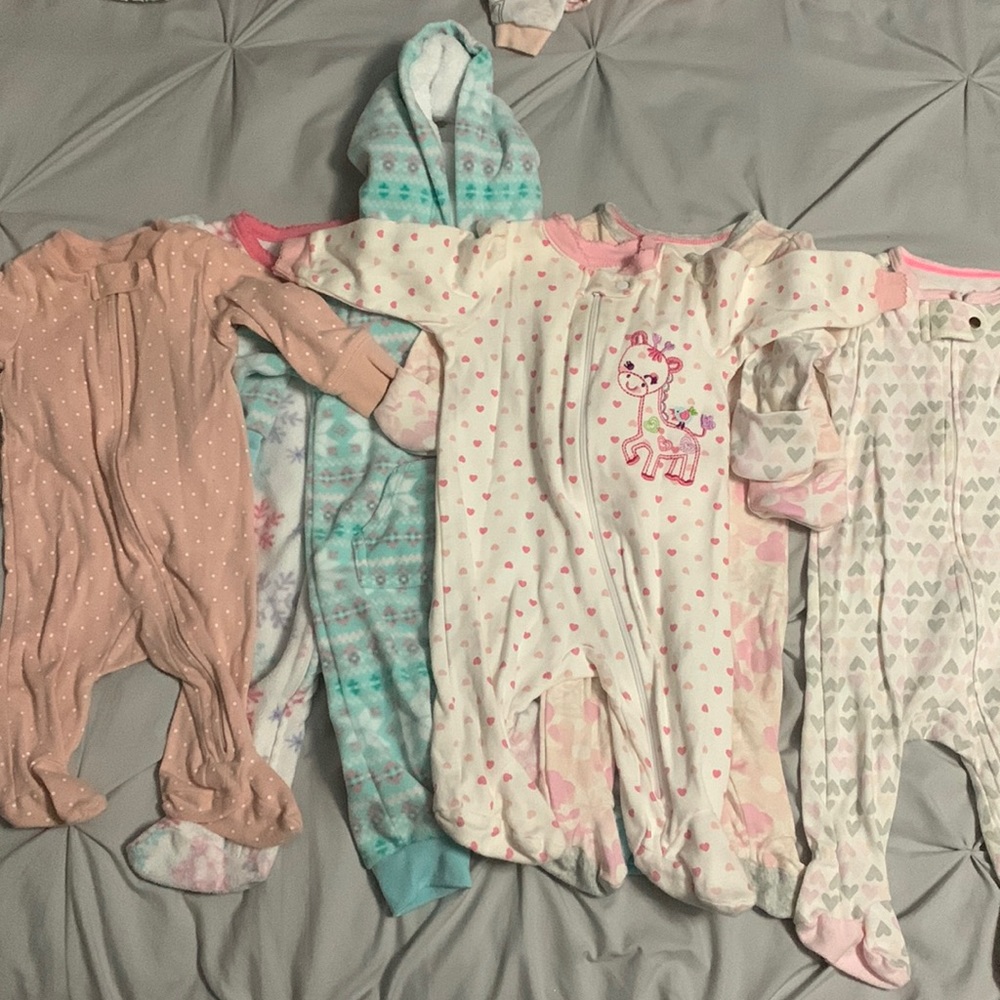0-3/3 month baby girl bundle